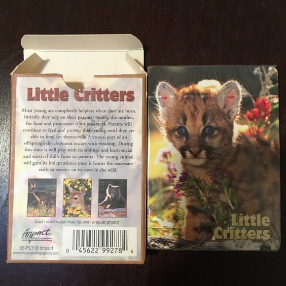 Collectible mini playing cards with baby critters, new in wrapping - Picture 3 of 5